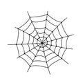Vector illustration of cobweb. Spider web isolated on white background Royalty Free Stock Photo